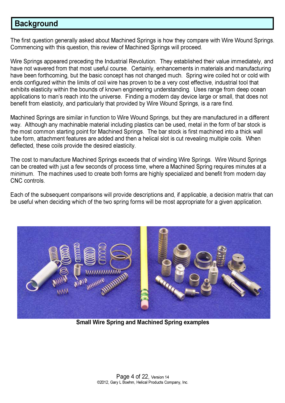 White Paper machined springs vs wound springs Page 7