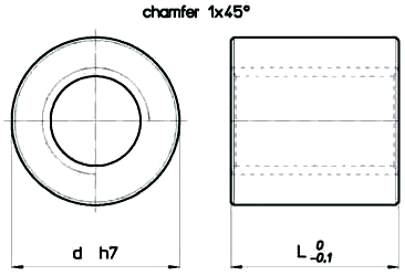 Cylindrical Plastic RPN Nut Diagram