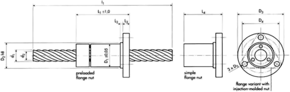 HIGH HELIX SCREW WITH STANDARD THREAD