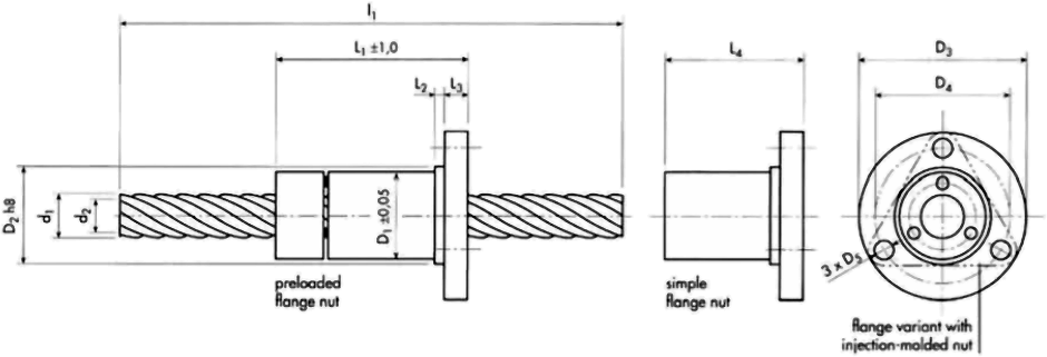 HIGH HELIX WITH INCH THREAD