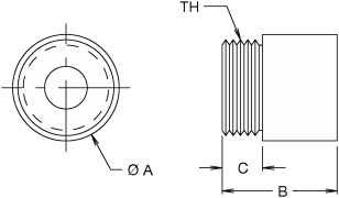 SN Series - Compact Thread Mount Diagram