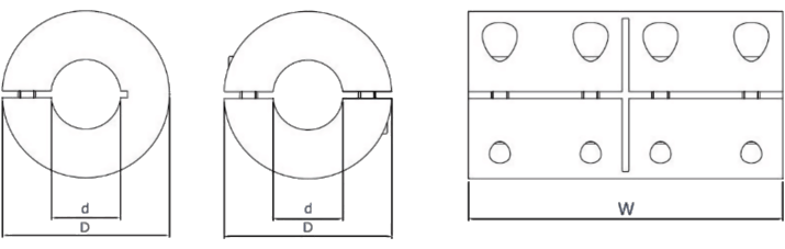 1 Piece Rigid Shaft Coupling Diagram