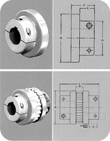 6S Bore 1-5/8In Sleeve Coupling Flange 