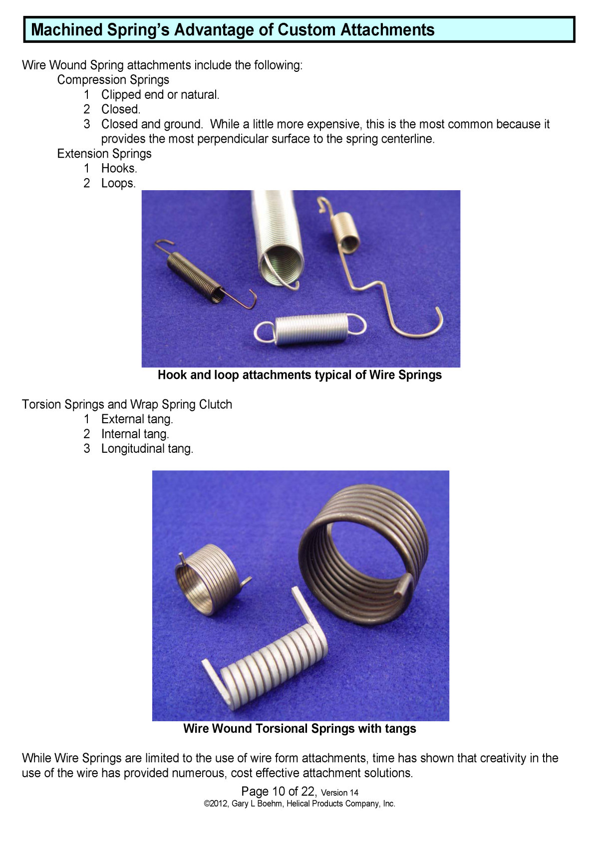 White Paper machined springs vs wound springs Page 13