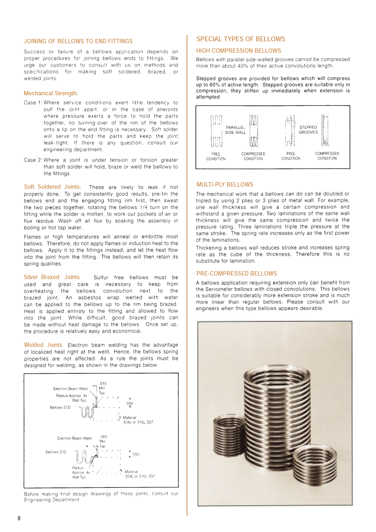 Miniature Metal Bellows & Electroforms Page 9