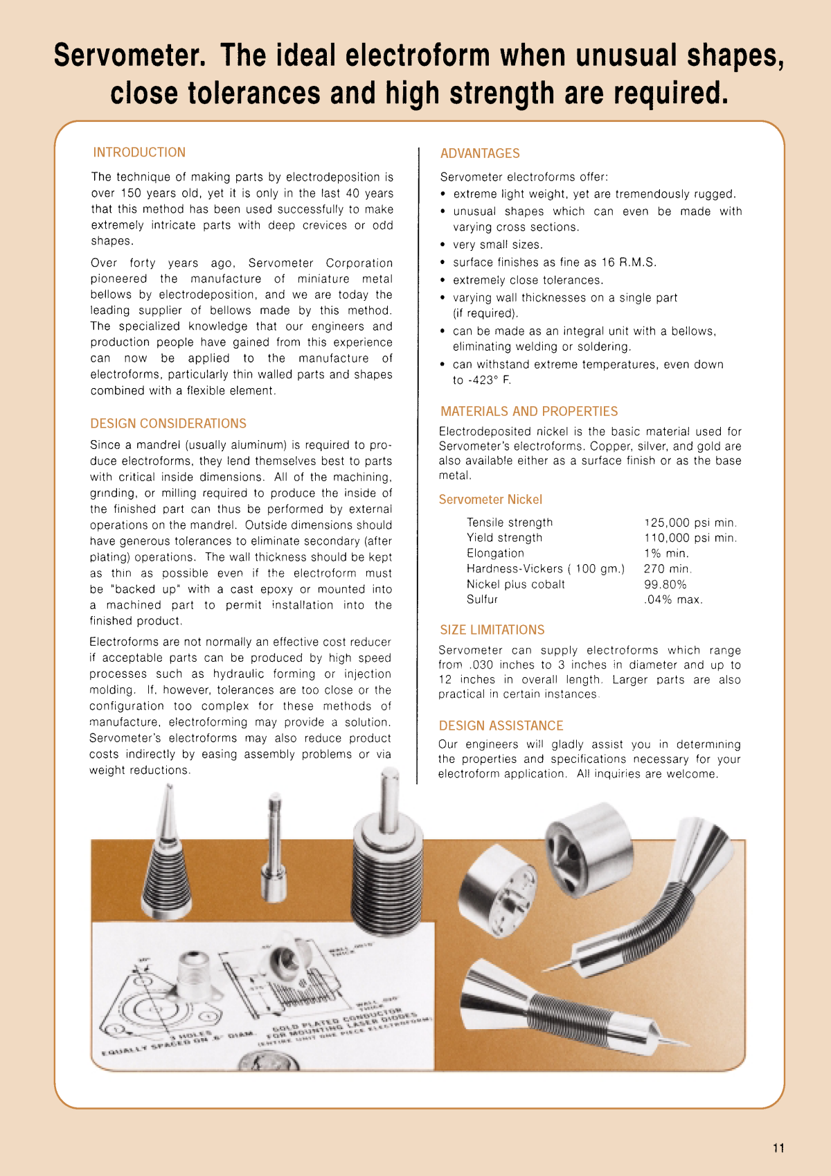 Miniature Metal Bellows & Electroforms Page 4