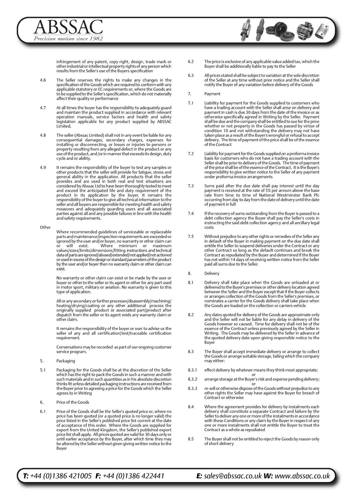 Abssac NC Servo Disc Shaft Coupling Page 1