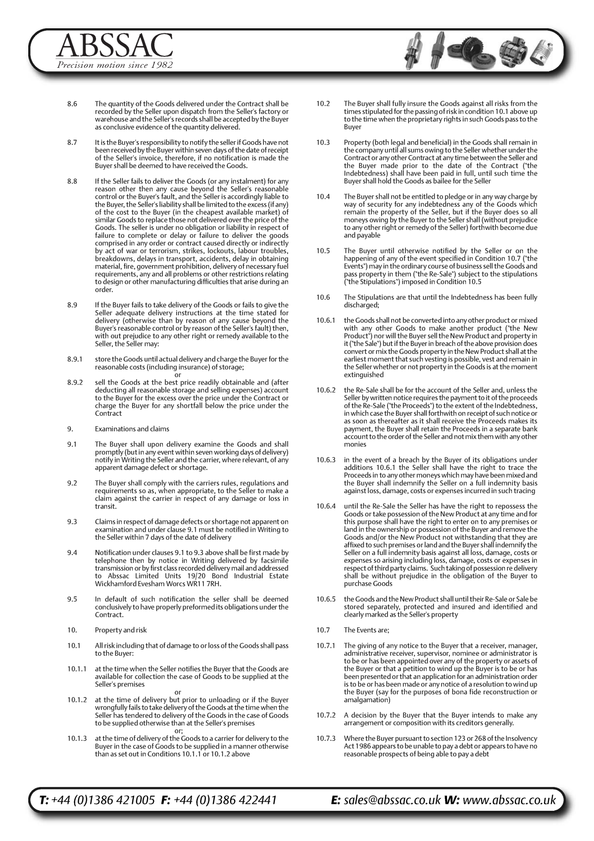 Abssac NC Servo Disc Shaft Coupling Page 12