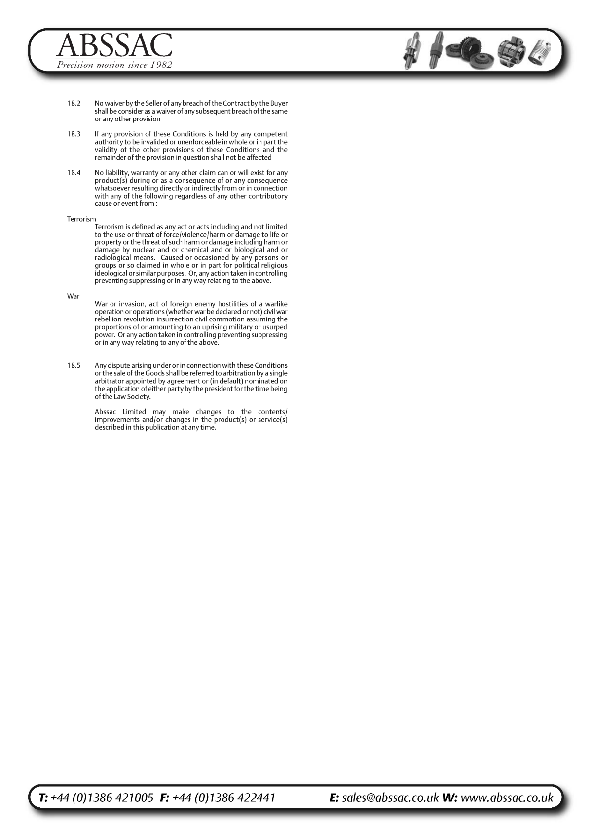 Abssac NC Servo Disc Shaft Coupling Page 7