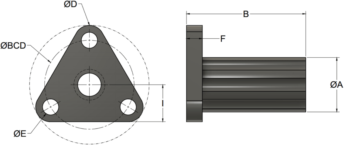 MTS Lead Nut A diagram