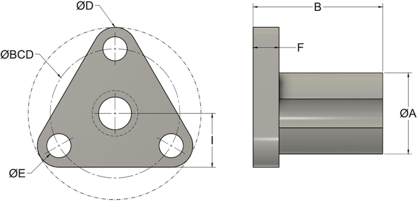 RSF/RSFH Lead Nut diagram