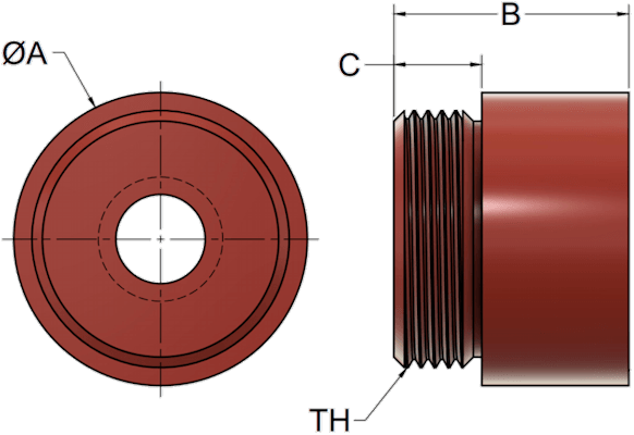 SB Lead Nut diagram