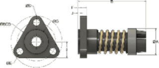 AFT Anti-Backlash Nut diagram