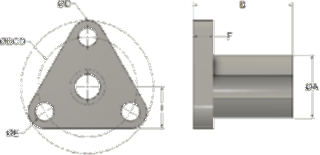 RSF/RSFH Lead Nut diagram