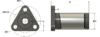 XCF Anti-Backlash Nut B diagram