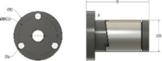 XCF Anti-Backlash Nut C diagram