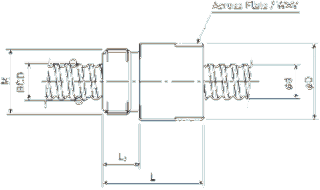 Ball Screw Dimension Diagram