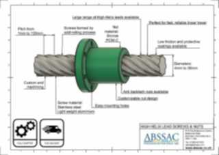 High Helix Leadscrews