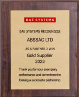 BAE Systems honors ABSSAC LTD with a ‘Partner 2 Win’ Gold Tier Award