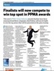 ABSSAC finalist in PPMA awards