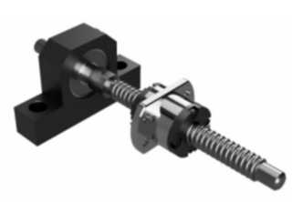 Precision ball screw with simple bearing unit