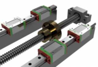 Lead screw and linear bearing set up