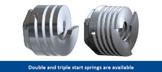 Double and triple start springs are available