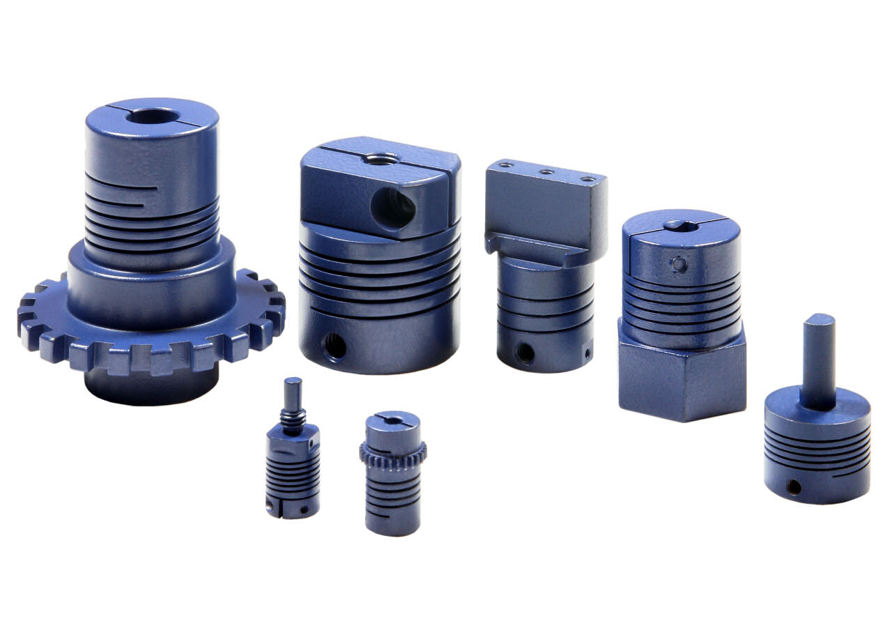 helical beam shaft couplings