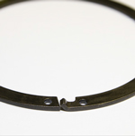 Retaining Rings - Custom shaped & formed ends with holes