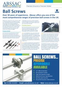 Abssac Ball Screws 2013