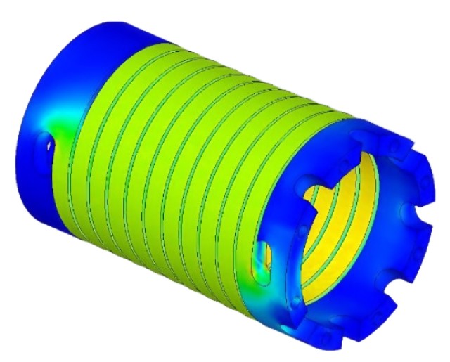 Finite Element analysis for spring rate prediction