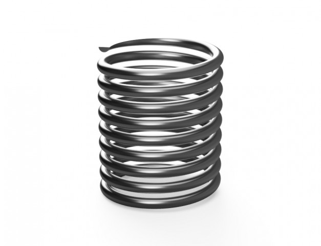 Wire wound close coil spring